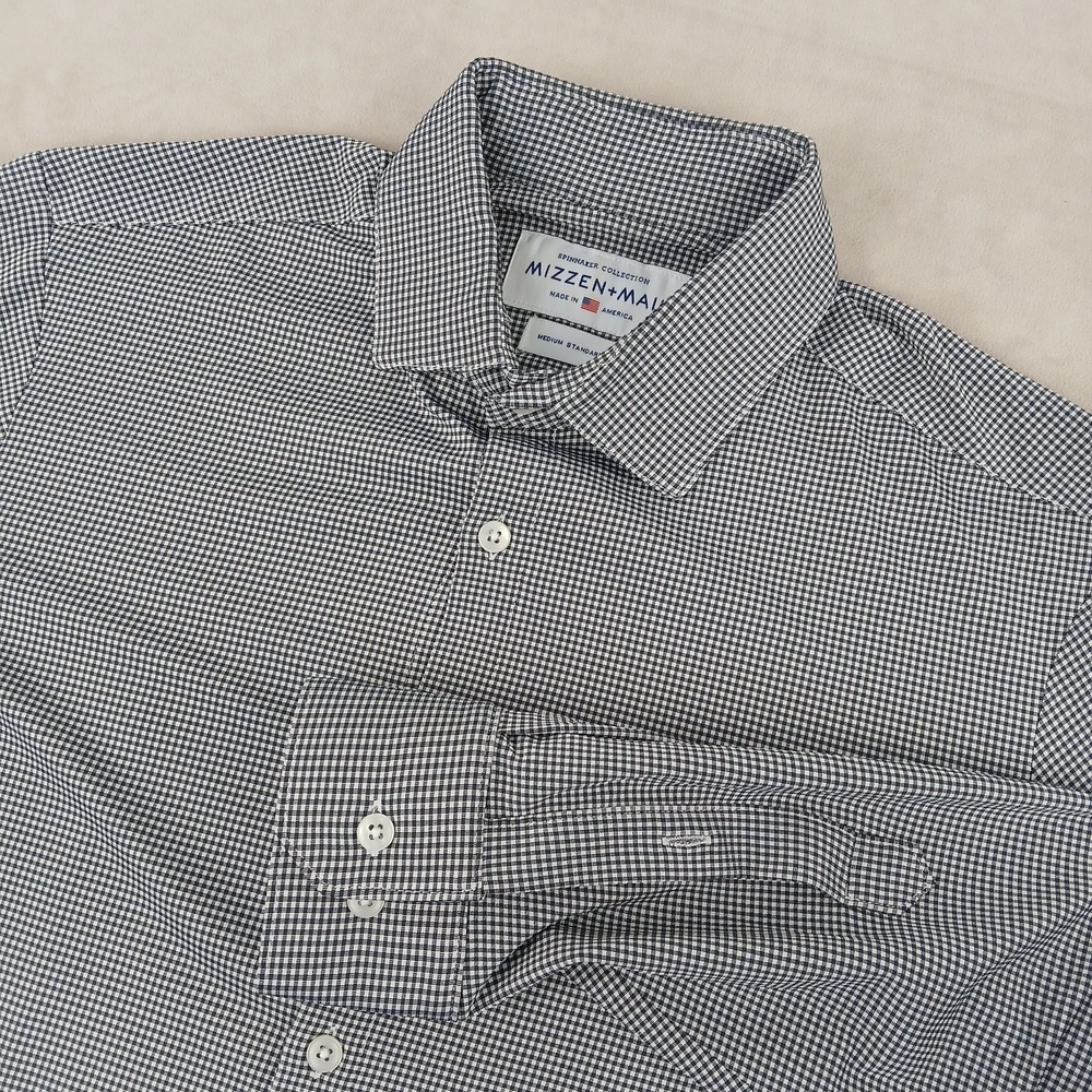 Mizzen + Main Medium Mens Shirt Spinnaker Collection‎ Standard Fit 22x27